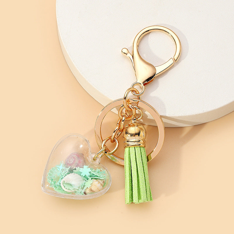 Wholesale Acrylic Rainbow Pearl Keychain